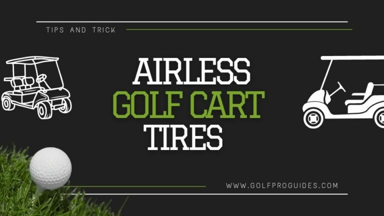 Airless golf cart tires