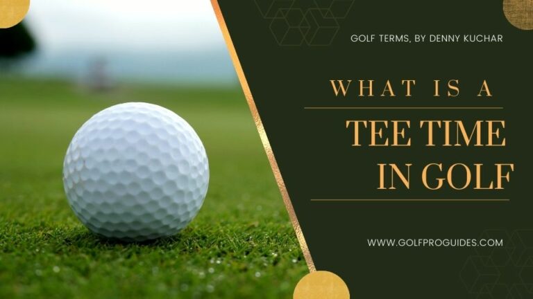 What is a tee time in golf