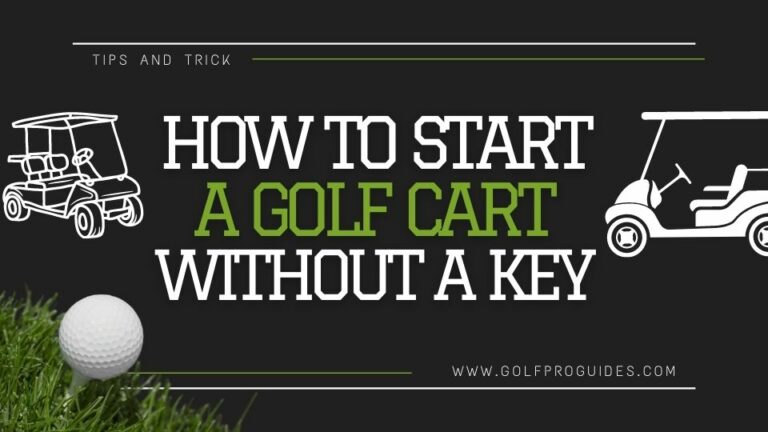 how to start a golf cart without a key